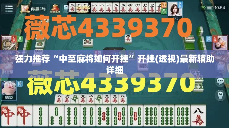 强力推荐“中至麻将如何开挂”开挂(透视)最新辅助详细