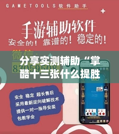 分享实测辅助“掌酷十三张什么提胜率”(辅助神器)开挂详细教程